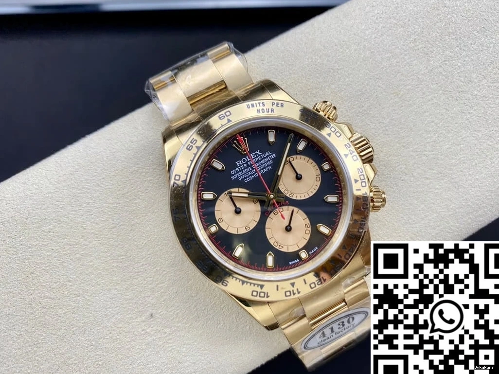 Clean Rolex M116508-0009 Cosmograph Daytona Gold Factory Yellow 1218